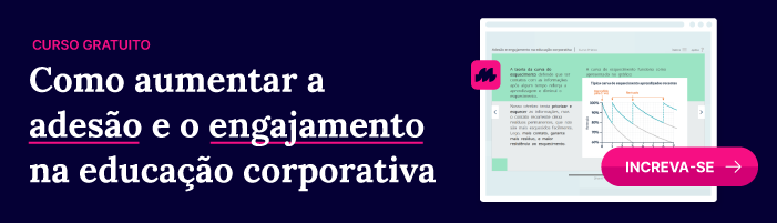 Curso gratuito: Como aumentar a adesão e o engajamento na educação corporativa. Inscreva-se!