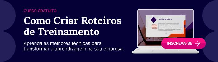 curso como criar roteiros de treinamento