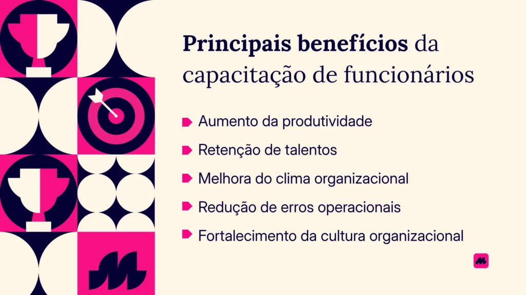 Principais benefícios da capacitação de funcionários