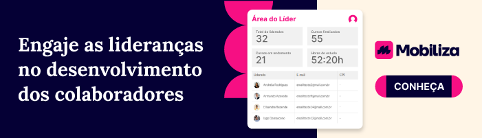 área do líder LMS Mobiliza